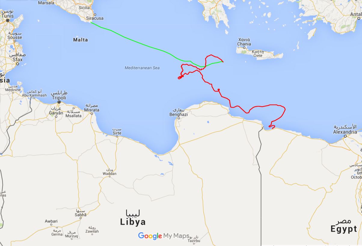 Mappa degli spostamenti di Carmen